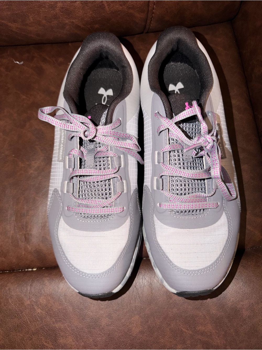 Under Armour Women’s Gray and Pink Athletic Sneakers